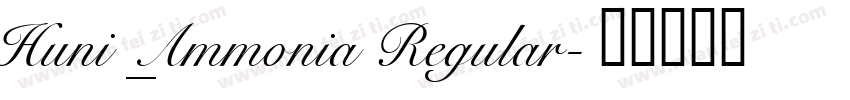 Huni_Ammonia Regular字体转换
